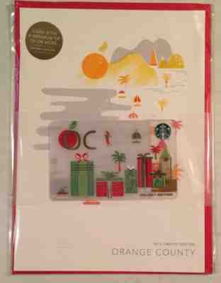 Starbucks 2016 Christmas Holiday OC Orange County City Card Limited Edition - Sold on eBay Nov, 27th 2018 for $7.99