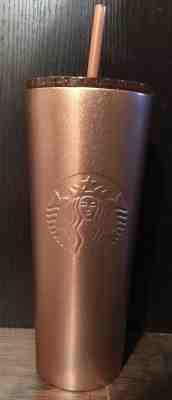 Starbucks 2018 LIMITED EDITION Holiday ROSE GOLD Stainless Steel 24 oz Tumbler!  - Sold on eBay Nov, 26th 2018 for $34.95
