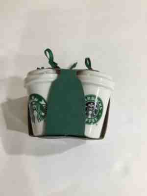 2016 STARBUCKS 1971 1987 1992 2011 Logo Cups CHRISTMAS ORNAMENTS 4 Pack Siren  - Sold on eBay Nov, 28th 2018 for $6.70