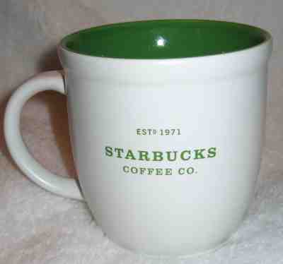 Starbucks Coffee Company Est 1971 Mug Cup White 2007  - Sold on eBay Nov, 27th 2018 for $8.99