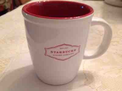 STARBUCKS MUG "Est.1971 Coffee Company" RED LETTERING ON WHITE 200613 fl oz NEW. - Sold on eBay Nov, 26th 2018 for $4.29