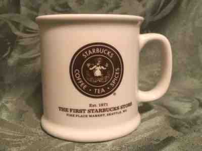 First Starbucks Coffee Mug Pike Place Market 12 Oz Coffee Tea Cup Est 1971 - Sold on eBay Nov, 25th 2018 for $7.50