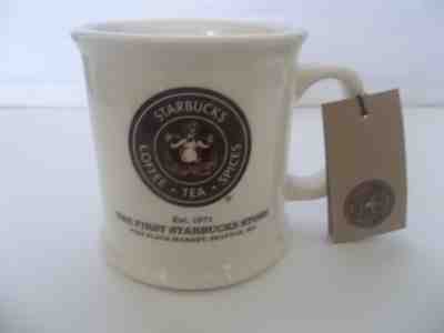 First Starbucks Store, Pike Place Est. 1971, Beige,Topless Mermaid Logo Mug - Sold on eBay Nov, 14th 2018 for $22.00