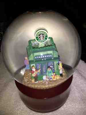 Starbucks Christmas Musical Snowglobe Seattle Pike Place Market Store 1999 MINT - Sold on eBay Nov, 27th 2018 for $39.99