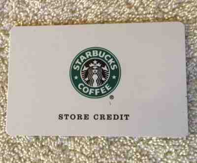 Starbucks 2001 USA Old Logo White Store Credit Card Siren Mermaid  - Sold on eBay Nov, 27th 2018 for $5.00