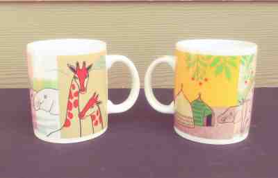 Pair of Starbucks 2001 CORE AFRICA Mugs. 14oz. New Old Stock-Pristine! - Sold on eBay Nov, 27th 2018 for $12.50