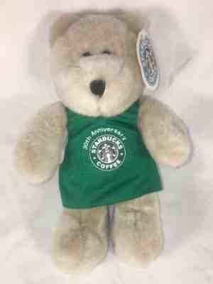 2001 Starbucks Bearista Bear Plush 30th Anniversary Barista Green Apron with Tag - Sold on eBay Sep, 24th 2018 for $12.00