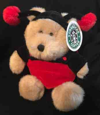 STARBUCKS Bearista 14th edition LADYBUG  2001 Bear 9.5"  - Sold on eBay Sep, 23rd 2018 for $4.95