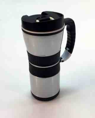 Starbucks® Coffee 2002 Stainless Steel Extreme Carabiner Travel Mug ~Carabineer - Sold on eBay Nov, 26th 2018 for $28.88