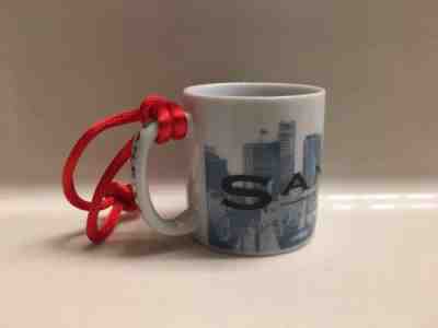 Starbucks Mini Cup Christmas Ornament (San Diego) - Skyline Series One (2002) - Sold on eBay Nov, 25th 2018 for $10.00