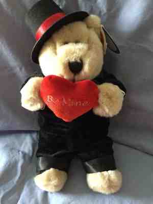 Starbucks Bearista Bear 2002 - 18th Edition - Valentine Be Mine Tuxedo NWT Love - Sold on eBay Nov, 14th 2018 for $12.25