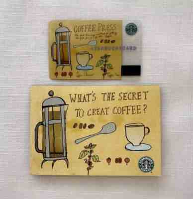 Starbucks Card Coffee Press 2003 & Sleeve Rare/Retired Pin Intact Old Logo - Sold on eBay Nov, 28th 2018 for $19.99