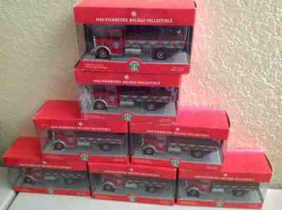 Starbucks 2003 Holiday Vintage Mack LJ Cab Truck with dropside - made by Corgi - Sold on eBay Nov, 27th 2018 for $30.00