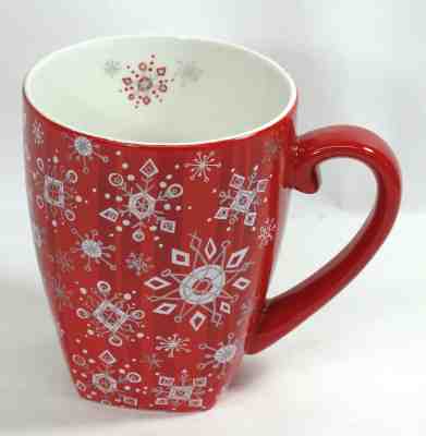 2003 Starbucks Barista Mug Holiday Christmas Red Snowflakes Coffee Tea Cup 18oz - Sold on eBay Nov, 27th 2018 for $16.99