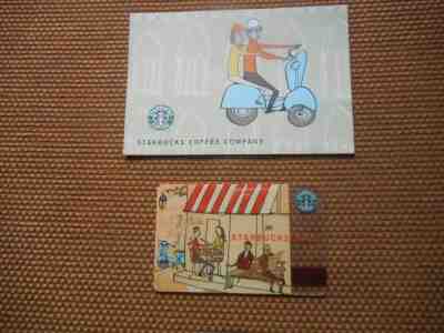 2003 USA 'BEAUTIFUL NEW' "VESPA" Starbucks Card with RARE MATCHING SLEEVE - Sold on eBay Nov, 26th 2018 for $40.00