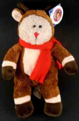 Starbucks Bearista Bear Plush 28th Edition 2003 Rudolph the Red Nosed Reindeer - Sold on eBay Nov, 26th 2018 for $12.49