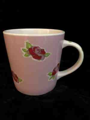 Starbucks 2004 Barista Coffee Mug Pink Red Roses Green White Polka Dot Handle - Sold on eBay Nov, 26th 2018 for $14.99