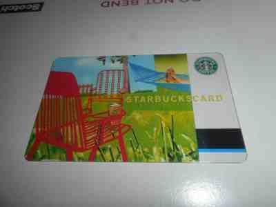 2004 USA 'SUMMER LAWN CHAIRS' Starbucks Card HTF 'GEM MINT' - Sold on eBay Nov, 25th 2018 for $5.00