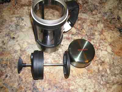 2004 STARBUCKS BARISTA TRAVEL PRESS French Press w/ Clip 24oz - Sold on eBay Nov, 25th 2018 for $7.95
