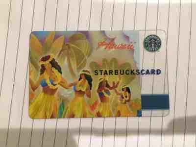 RARE 2004 Starbucks Gift Card. First Year Issue HAWAII HULA. - Sold on eBay Oct, 31st 2018 for $11.00