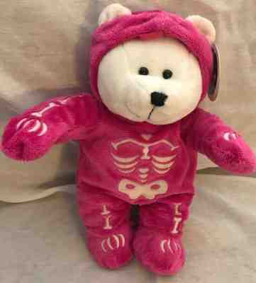 Starbucks 2004 #35 Halloween Bearista Pink Skeleton Costume - NWT - Sold on eBay Oct, 30th 2018 for $19.99