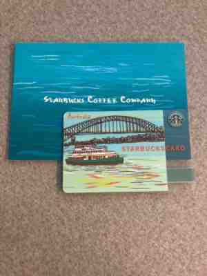 Rare NEW Starbucks Card 2005 Australia Sydney Harbour Bridge Harbor W/ Sleeve - Sold on eBay Nov, 27th 2018 for $15.00
