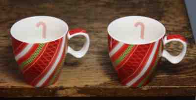 Starbucks 2005 Christmas Red Candy Cane Coffee Tea Mug Cup Set Of 2 Holiday - Sold on eBay Nov, 27th 2018 for $27.99