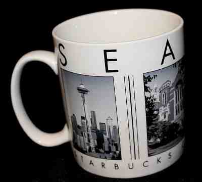 Starbucks Coffee cup Mug 2005 Seattle City Scenes Series 18oz Cups Mugs 2005 - Sold on eBay Nov, 26th 2018 for $9.95