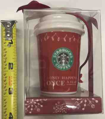 Starbucks Coffee 2005 Christmas Ornament "It Only Happens Once A Year" BNIB - Sold on eBay Nov, 25th 2018 for $11.00