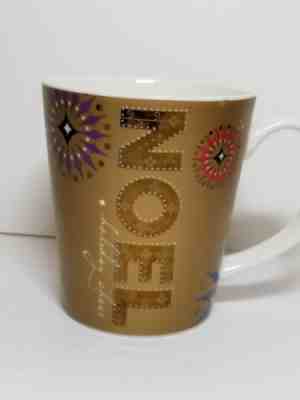 STARBUCKS 2006 "NOEL" Holiday Metallic Gold Christmas Coffee Cup Mug 14 oz. - Sold on eBay Nov, 28th 2018 for $5.00