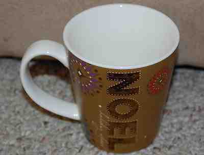 Starbucks 2006 Holiday Cheer Noel Gold Snowflake Coffee Mug 14oz - Sold on eBay Nov, 27th 2018 for $8.46