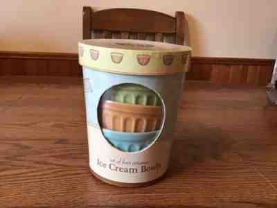 Starbucks Set of 4 Pastel Ice Cream Ribbed Bowls Retro 12oz 2006  NOS - Sold on eBay Nov, 26th 2018 for $40.00
