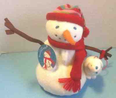 Starbucks Plush Holiday Snowman &Snow Puppy 2006 w/Hang Tag - EUC - Sold on eBay Nov, 26th 2018 for $7.99