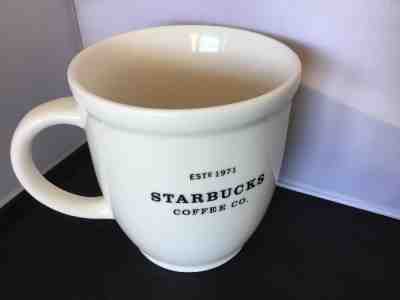 Starbucks Coffee Company White Barista Coffee Mug 2007 18 Oz Excellent Condition - Sold on eBay Nov, 27th 2018 for $14.99