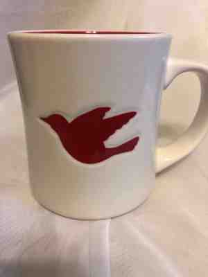 2008 Starbucks Coffee Mug Cup Christmas Holiday White with Red Dove ~ 12 oz - Sold on eBay Nov, 27th 2018 for $12.99
