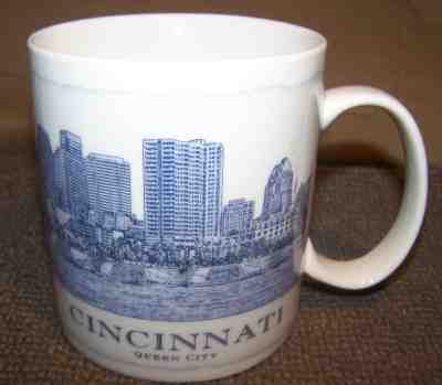 NEW STARBUCKS MUG ARCHITECTURE 2008 CINCINNATI QUEEN CITY 18 OZ. - Sold on eBay Nov, 27th 2018 for $19.99