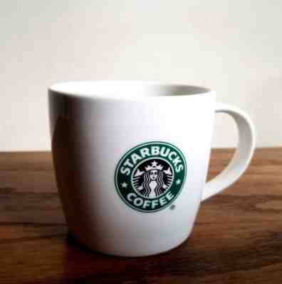 STARBUCKS Mermaid Mug Siren Logo White Ceramic Coffee 12 oz. 2008 - Sold on eBay Nov, 27th 2018 for $17.95