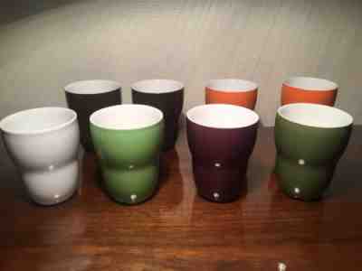 8 STARBUCKS BY AIDA 2008 DOUBLED WALLED  8 OZ COFFEE CUP MUG - Sold on eBay Nov, 27th 2018 for $58.00