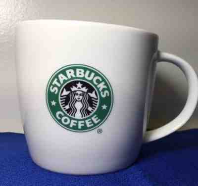 STARBUCKS Coffee Mug 2008 Signature Green Mermaid Goddess Logo 12 oz Cup Ivory - Sold on eBay Nov, 26th 2018 for $5.99