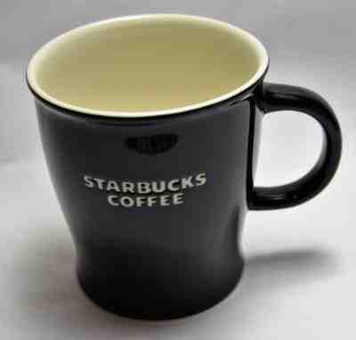 Starbucks Coffee Mug 2008 Black & White Bone China 16 oz - Sold on eBay Nov, 26th 2018 for $9.00