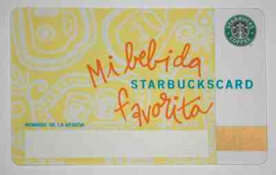 SCARCE HTF - Starbucks 2009 MI BEBIDA Spanish Card RARE Distribution MINT UNUSED - Sold on eBay Nov, 27th 2018 for $310.00