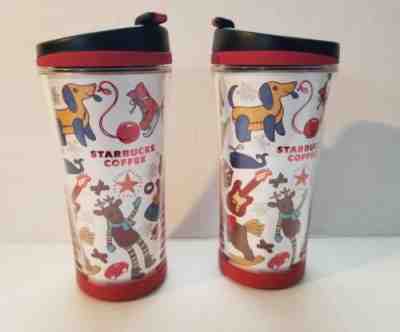 NEW! Set of 2 Starbucks Cups Holiday 2009 Christmas Kids 8 oz. Tumbler Travel - Sold on eBay Nov, 26th 2018 for $23.99