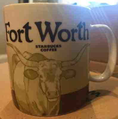  2011 Starbucks Global Icon Mug Fort Worth  City Mug RARE, VINTAGE City Mug - Sold on eBay Nov, 28th 2018 for $34.00