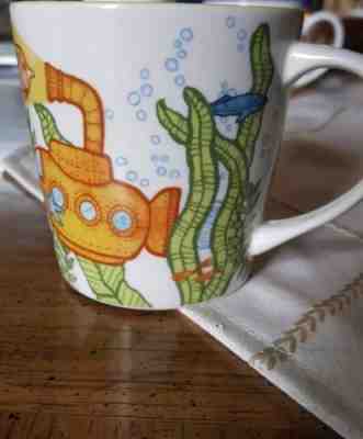 Starbucks Child's Mug Under the Sea Submarine Fish New Bone China EUC 2010 - Sold on eBay Nov, 26th 2018 for $8.50
