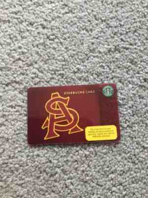 Starbucks Card Arizona State University ASU  2010 RARE Series OLD LOGO - Sold on eBay Nov, 26th 2018 for $17.00