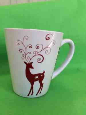 Starbucks Mug Cup 2011 Holiday Christmas Coffee Tea Red Deer Festive! - Sold on eBay Nov, 28th 2018 for $14.87