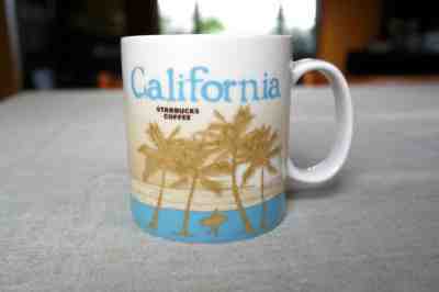 Starbucks Mug California 2011 Collector Series Mug Blue Tan White - Sold on eBay Nov, 27th 2018 for $22.50