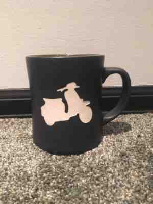Starbucks 2011 Vespa Scooter Moped Mug Matte Grey Green Cup 16 oz. Italian Roast - Sold on eBay Nov, 25th 2018 for $4.26