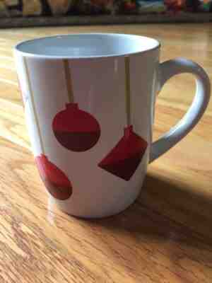 Starbucks Christmas Mug 2012 White W Red Ornaments - Sold on eBay Nov, 28th 2018 for $4.00