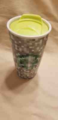 Starbucks Rodarte Travel Ceramic Tumbler Mug Pixels Double Wall Coffee Cup 2012 - Sold on eBay Nov, 27th 2018 for $5.70